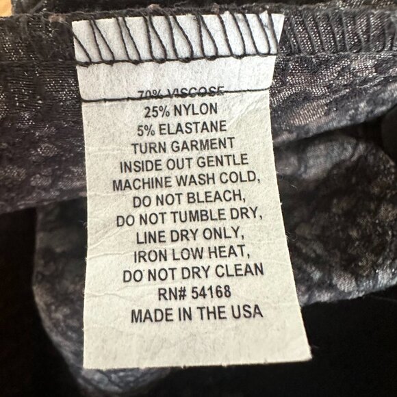 (SOLD) Elliot Lauren control stretch black & brown spot pull-on mid-rise pant - Picture 9 of 10